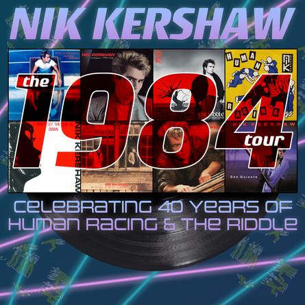 a collage of Nik Kershaw's album covers