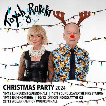 Toyah & Robert in Christmas outfits