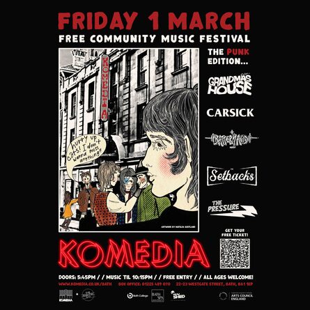 Free Community Music Festival: The Punk Edition feat. Grandmas House, Carsick, Battery Acid, The Setbacks and The Pressure